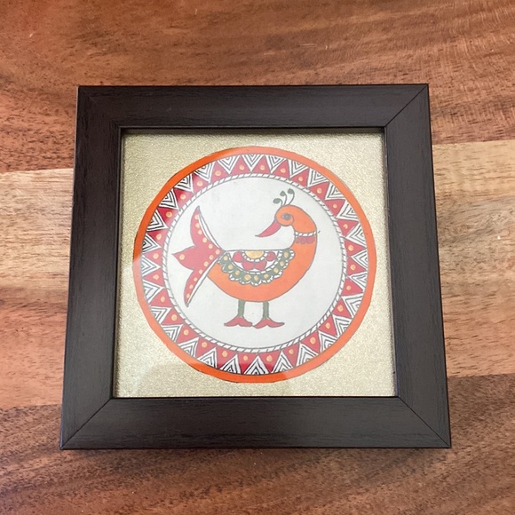 Set of four 4 small decorative cottagecore pictures, framed, glass - Picture 3 of 13